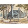Image 2 : Two framed pictures including oil on board painting titled on verso " Yesterday, 1972", 8" X 10" and