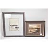 Image 1 : Three original artworks including oil on board seascape, 12" X 16", a watercolour shoreline 5" X 7" 