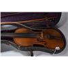 Image 3 : Vintage Saxophone in hard case and a Stravarius copy violin with two bows in a hard case
