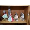 Image 2 : Shelf lot of collectibles including Paragon figurine "Lady Marilyn", Treasure Moments figures, figur