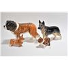 Image 1 : Selection of Beswick dog figures including St. Bernard, Alsatian, bull dog and a Corgi