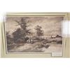 Image 1 : Vintage print from a painting by J. Paulman titled "A Quiet Chat"