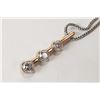 Image 1 : 18kt yellow gold and diamond pendant set with 1.43cts of brilliant white diamonds including a .62ct,