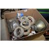 Image 1 : Selection of automotive lights including seal beam markers, work lights etc.