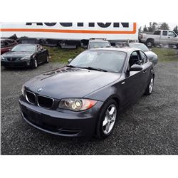A1 --  2008 BMW 128I , Grey , 204555  KM's "NO RESERVE"