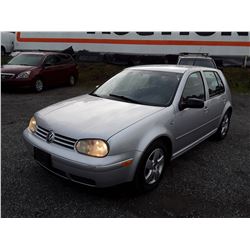 A2 --  2004 VW GOLF , Silver , 238382  KM's "NO RESERVE"