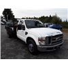 Image 2 : 0A --  2009 FORD F350 SUPER DUTY FLAT DECK , White , 218398  KM's