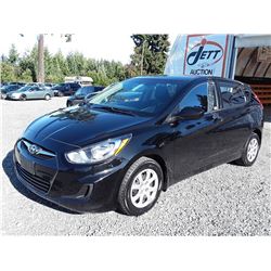 C1 --  2012 HYUNDAI ACCENT GLS, BLACK, 103,525 KMS