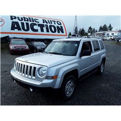 H2 --  2013 JEEP PATRIOT NORTH EDITION , Silver , 168449  KM's