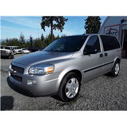 I1 --  2009 CHEVROLET UPLANDER LS , Silver , 159007  KM's