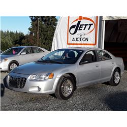 A12 --  2005 CHRYSLER SEBRING , Silver , 168552  KM's "NO RESERVE"