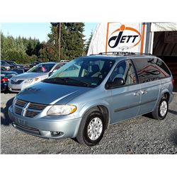 G5 --  2006 DODGE CARAVAN SE , Blue , 252010  KM's