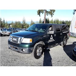 K3 --  2007 FORD F150 CREW CAB , Green , 282399  KM's