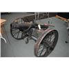 Image 1 : Large two wheel handmade cannon, shots approximately 3" diameter balls. Fitted with storage containe