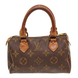 Louis Vuitton Monogram Canvas Leather Mini Speedy Bag