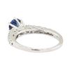 Image 3 : 1.05 ctw Sapphire and Diamond Ring - 14KT White Gold