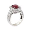 Image 4 : 5.13 ctw Ruby and Diamond Ring - 18KT White Gold