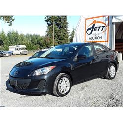 C1 --  2012 MAZDA 3 I , Black , 96377  KM's