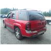 Image 4 : A12D --  2002 CHEVROLET TRAILBLAZER, RED, 321,750 KMS