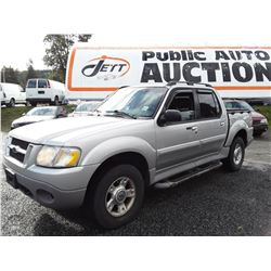 G4 --  2002 FORD EXPLORER SPORT TRAC , Silver , 199394  KM's