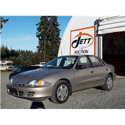 A11 --  2000 CHEVROLET CAVALIER , Brown , 162244  KM's "NO RESERVE"