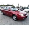 Image 2 : A12B --  2002 MAZDA PROTEGE DX , Red , 164702  KM's "NO RESERVE"
