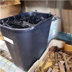 2 BINS OF GRIDWALL HOOKS