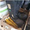 Image 1 : WINTER BOOTS, GLOVES, AND SIZE 37 WORK PANTS