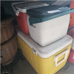 3 COLEMAN COOLERS