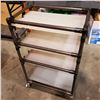 Image 1 : 4 TIER ROLLING CART