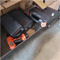 BLACK AND DECKER CORDLESS DRILLS, PARTIAL TOOL SET