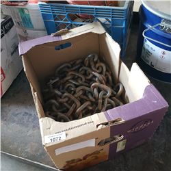 BOX OF HEAVY CHAIN