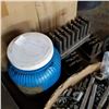 Image 1 : 3 PUNCHES AND BOTTLE OF METAL CYLINDERS