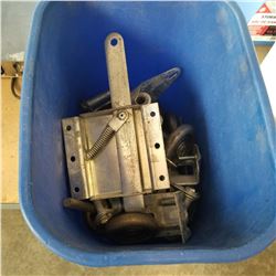 LATCH, HINGES, AND WHEELS