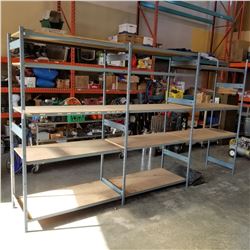 3 SECTIONS OF EZRECT SHELVING