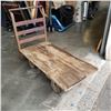 Image 1 : LARGE WOODEN DECK FOR WHEEL DOLLY W/ HANDLE