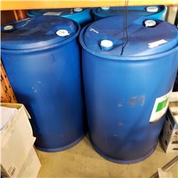 4 PLASTIC 45 GALLON BARRELS