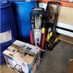 KARCHER AND HUSKY POWER WASHERS AND BISSEL VACUUM