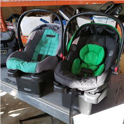 2 BABY CAR SEATS - GOOD UNTIL 2023 AND 2024