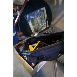 BOX AND BAG OF TOOLS