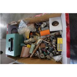 BOX OF RADIO REPAIR PARTS