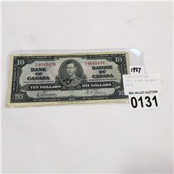 1937 KING GEORGE TEN DOLLAR BILL