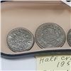 Image 3 : HALF CROWN 1956, 5 KRANER 1960, AND 2 SHILLING COINS 1951/66