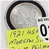 Image 2 : 1921 MORGAN SILVER DOLAR, PHILADELPHIA MINT .900 SILVER