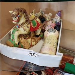 BEAR, ANGEL AND ROCKING HORSE FIGURES