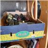 Image 1 : BOX OF VINTAGE MARX TIN TRAINS AND TRACKS