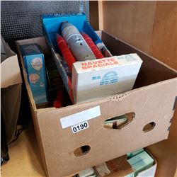 BOX LOT OF VINTAGE TOYS