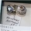 Image 2 : 925 STERLING PANDORA CHARM & OTHER PENDANT W/ STUD EARRINGS
