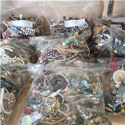 3 LARGE BAGS OF JEWELLERY