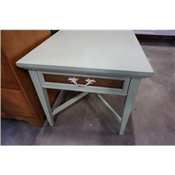 PAINTED 1 DRAWER TABLE